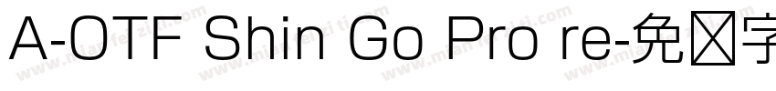 A-OTF Shin Go Pro re字体转换